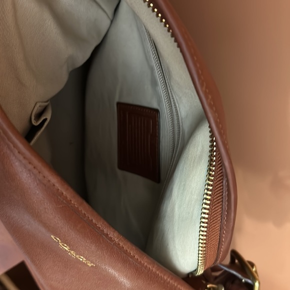 Coach brown leather crossbody bag - Picture 5 of 5